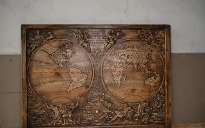 AkciaDrevený obraz Mapa sveta 115×80cm