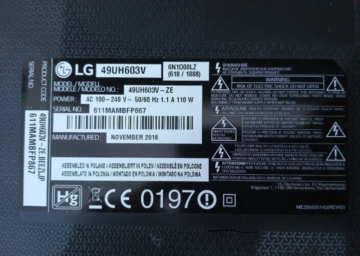 Rozpredam TV LG 49UH603V