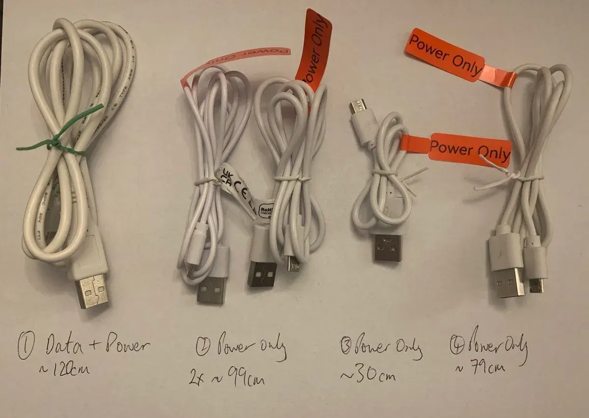 Micro USB kable