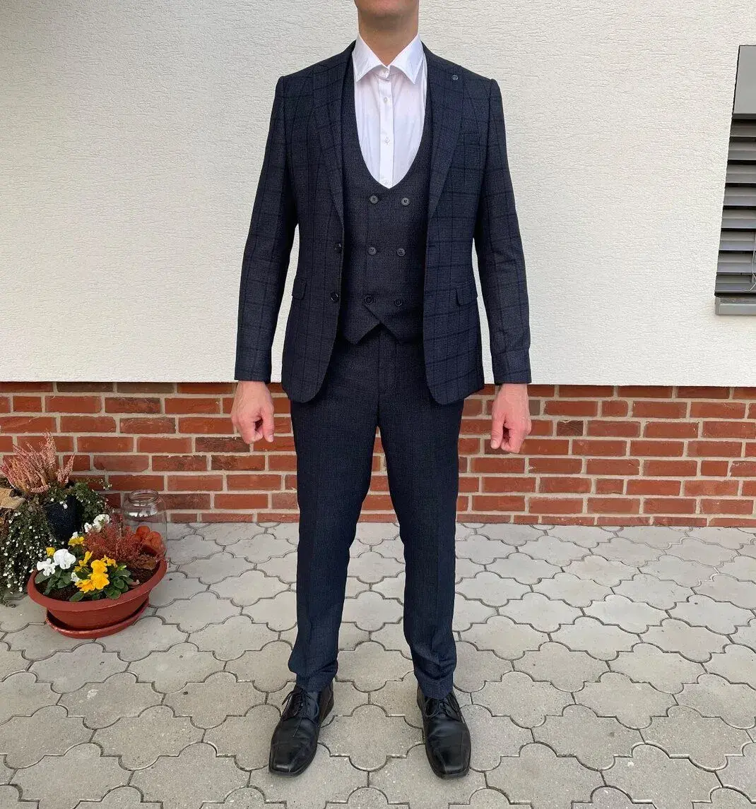 Pánsky oblek tmavo-modrý