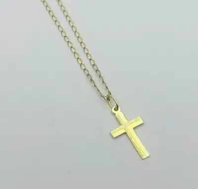 Zlatá retiazka s krížikom 585/1000