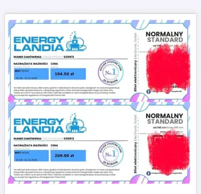 Energylandia - lísty do Energylandie