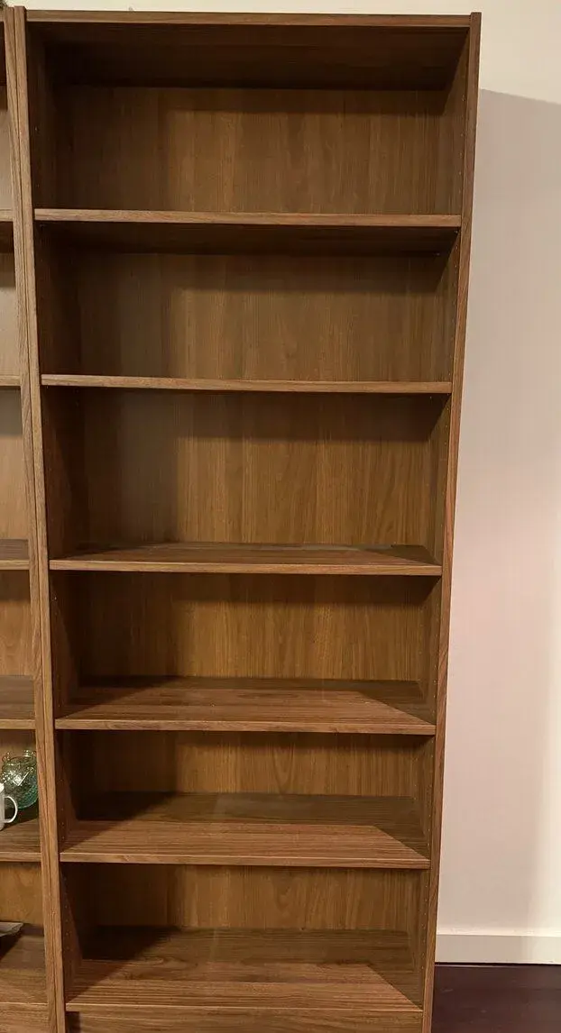 IKEA BILLY – knižnica, hnedý orechový efekt – 6 ks