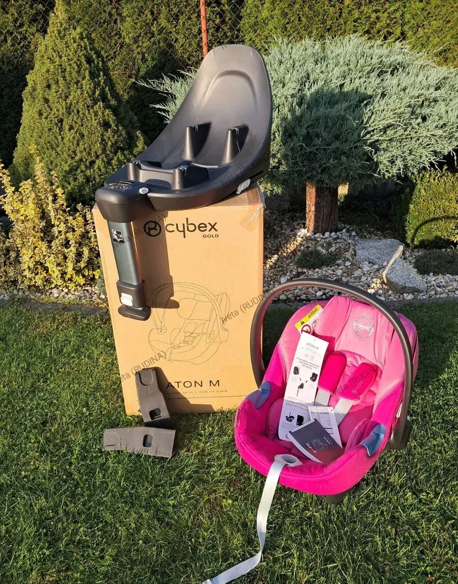 Vajíčko Cybex Aton M + základňa Base M + adaptér - Top stav