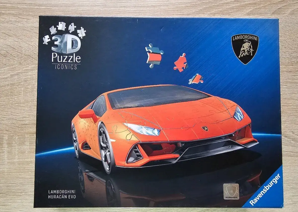 3D Puzzle Lamborgini Huracan Evo Ravensburger 158 dielikov