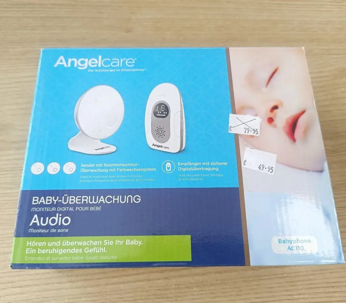 NOVÚ detskú pestúnku monitor zvuku Angelcare AC110