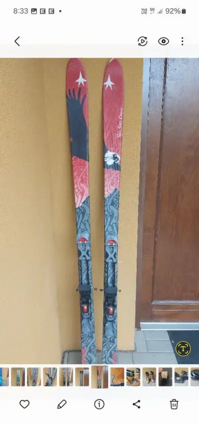 Skialp lyže Kneisel 175 cm