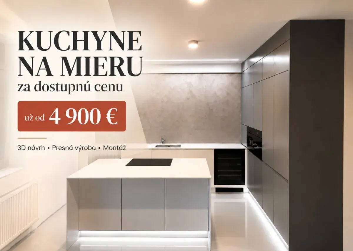 Kuchyne na mieru už od 4 990 € | návrh + výroba + montáž