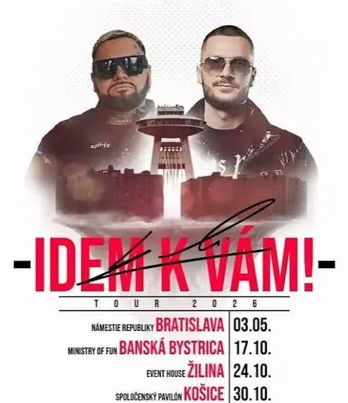 2 lístky na koncert KALI - idem k vám - Žilina
