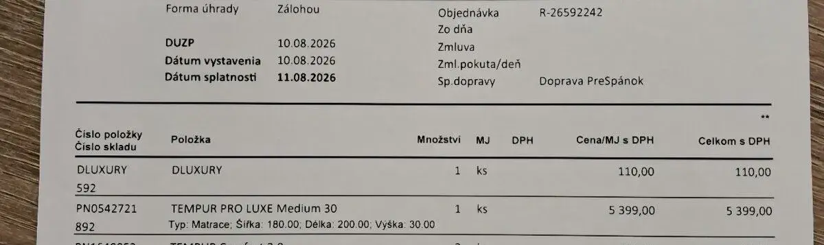 Novy Tempur Pro Luxe Medium za Polovicu