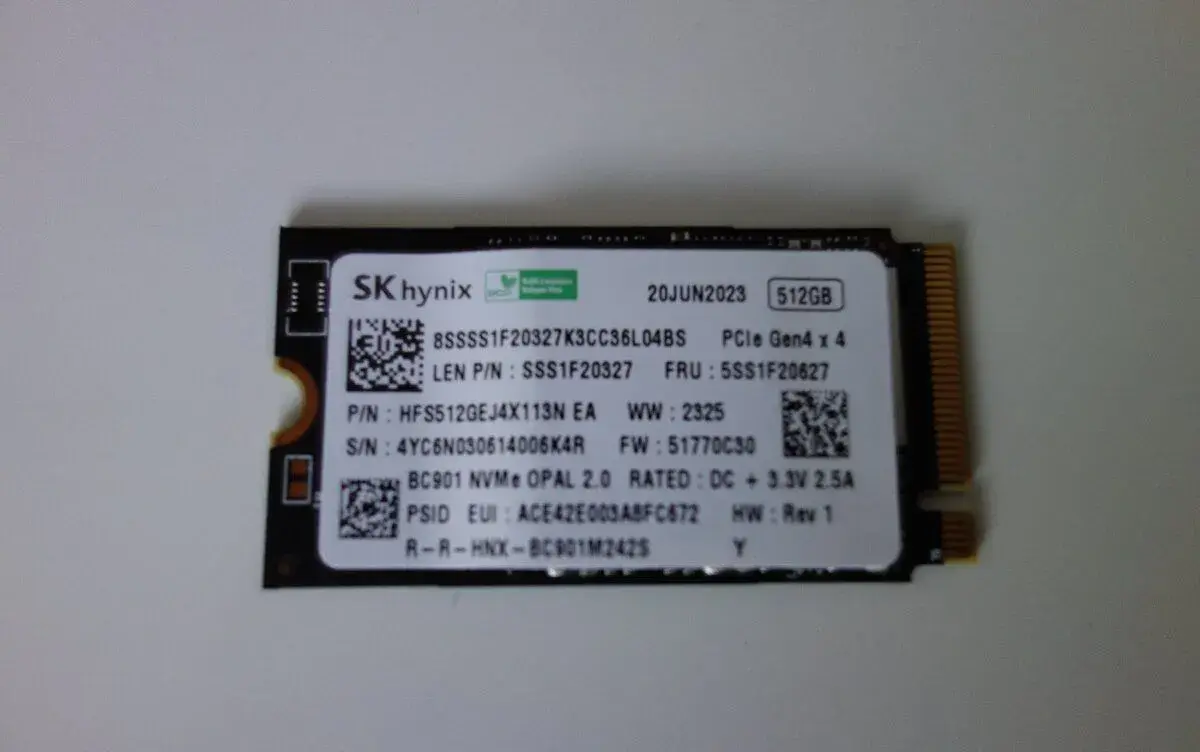 512GB SSD SK hynix NVMe