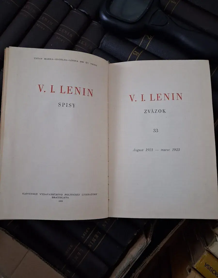 Leninove spisy-rok vydania 1955