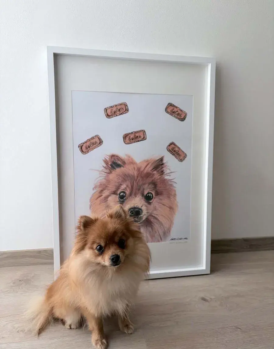 Kresby a maľby domácich miláčikov ručne kreslené 🫟🎨🐶🐱🐮