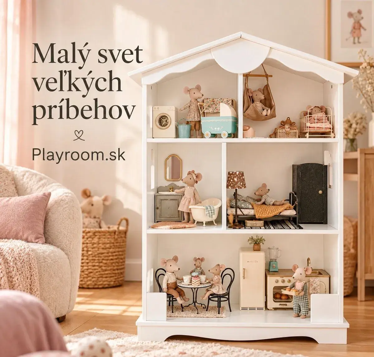 Domcek pre babiky, kniznica