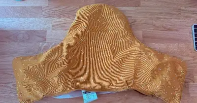 ANTILOP Podporný vankúš a poťah, tmavožltá/biela bodkované