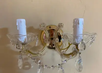 NOVÉ Kryštálové lampy 2ks