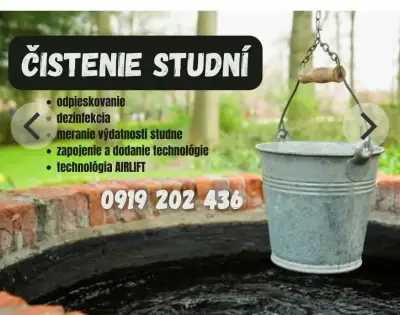 Čistenie vŕtaných, kopaných a narážaných studní
