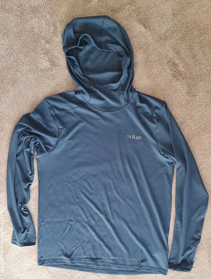 Mikina s kapucňou Rab Force Hoody - tempest blue