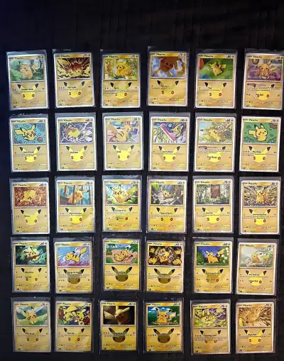 Pokemon karty ( Pikachu full set 30th + karty )