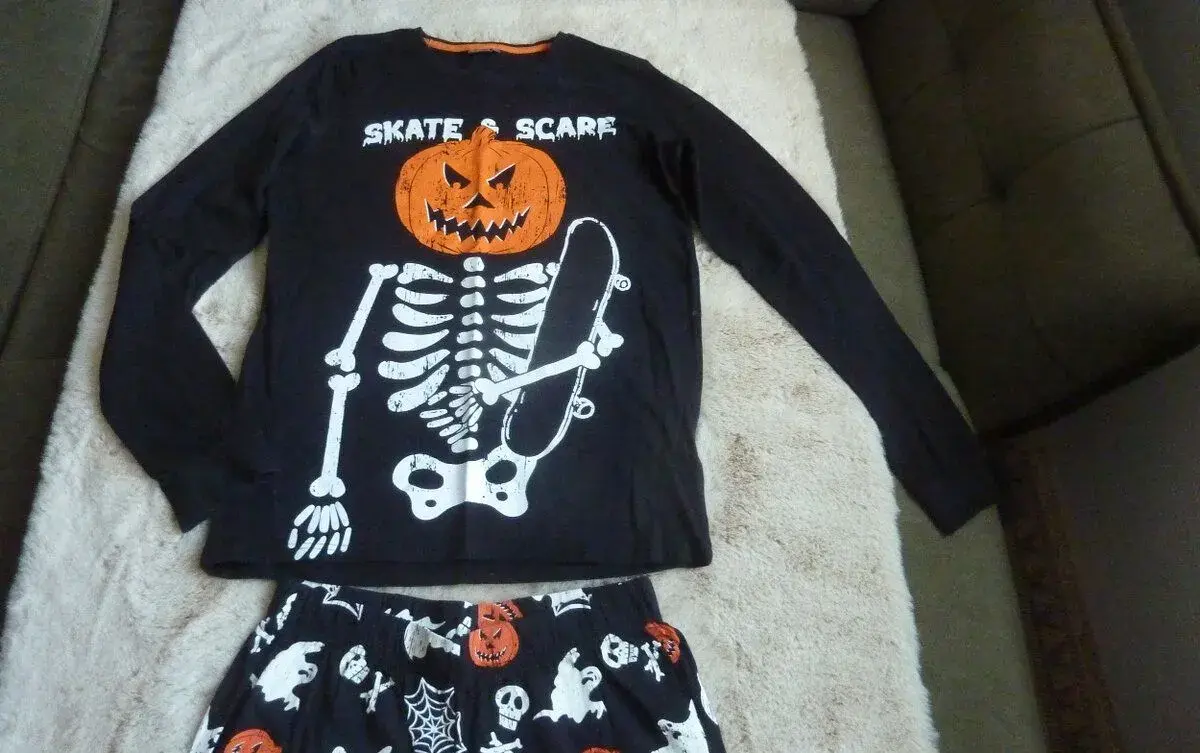 Tričko s dlhým rukávom Halloween + nohavice Halloween