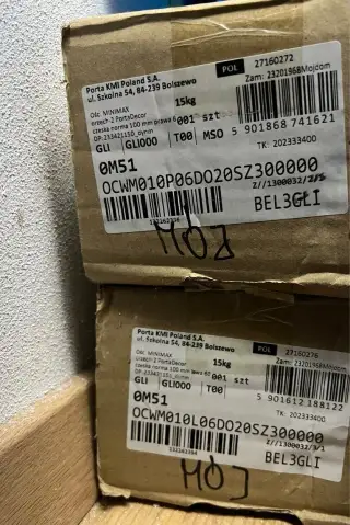 Verte zárubne stále, NOVÉ 2 kusy Orech