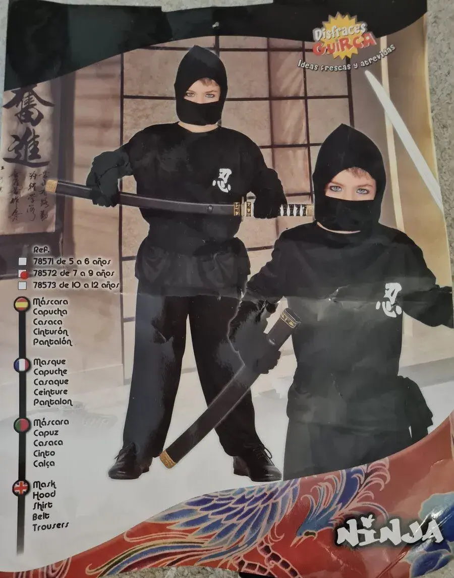 Kostym Ninja na Halloween