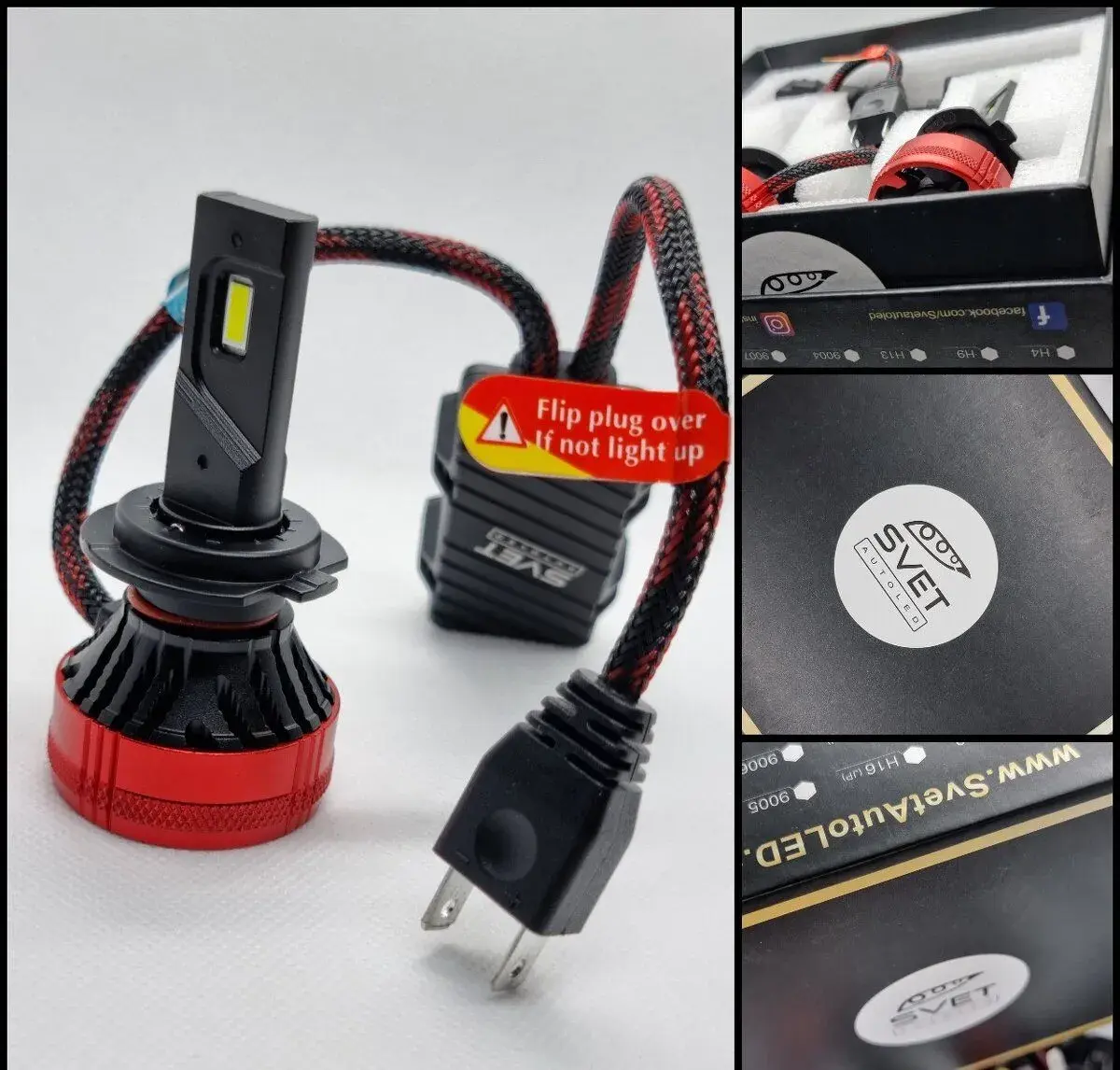 LED H1 H3 H4 H7 H11 H16 HB3 HB4 HIR2 H15 – Premium 6000K