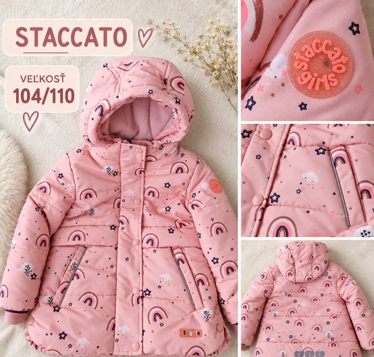 Dievčenská zimná bunda Staccato 104/110