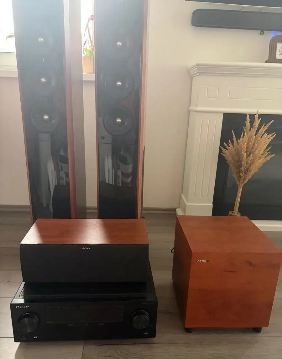 Jamo 3.1 domáce kino + pioneer vsx-329 receiver