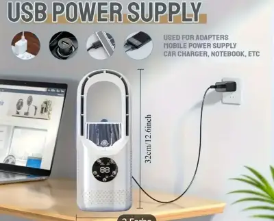 3-v-1 USB klimatizačný ventilátor s rozprašovačom