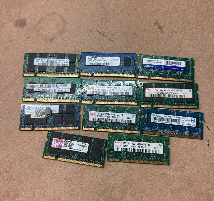 Ram pamäte do notebookov SODIMM DDR2 s kapacitou 1GB
