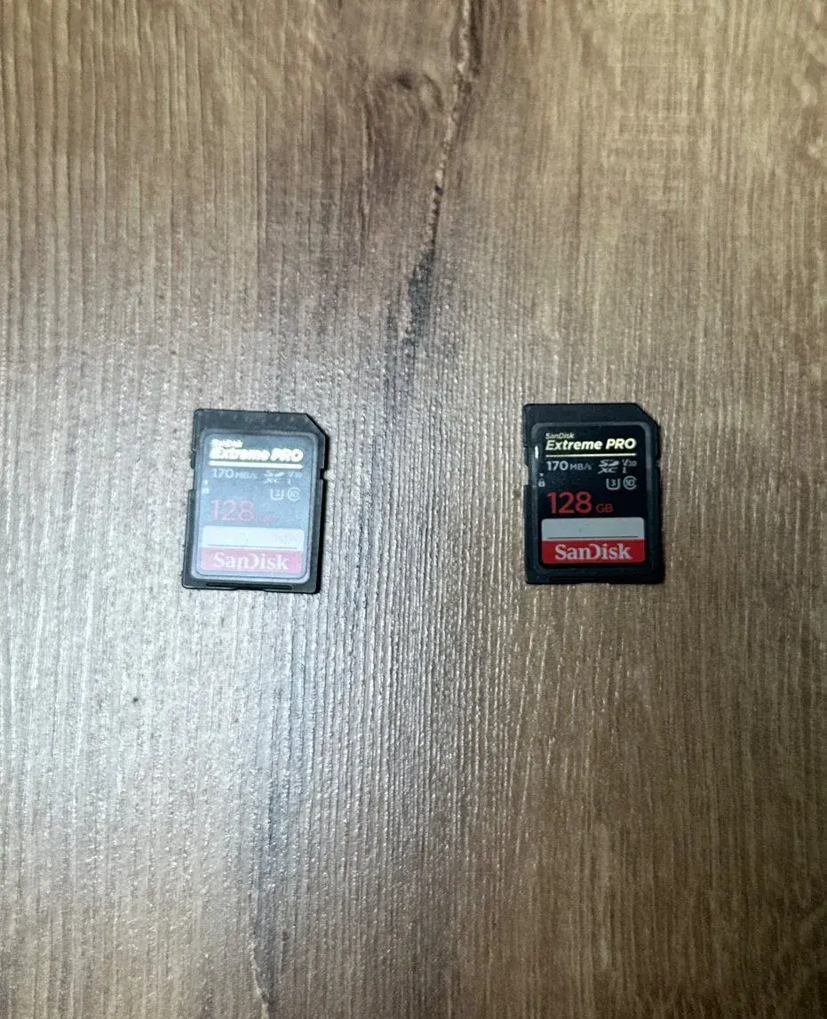 2x SanDisk Extreme PRO SDXC 128 GB