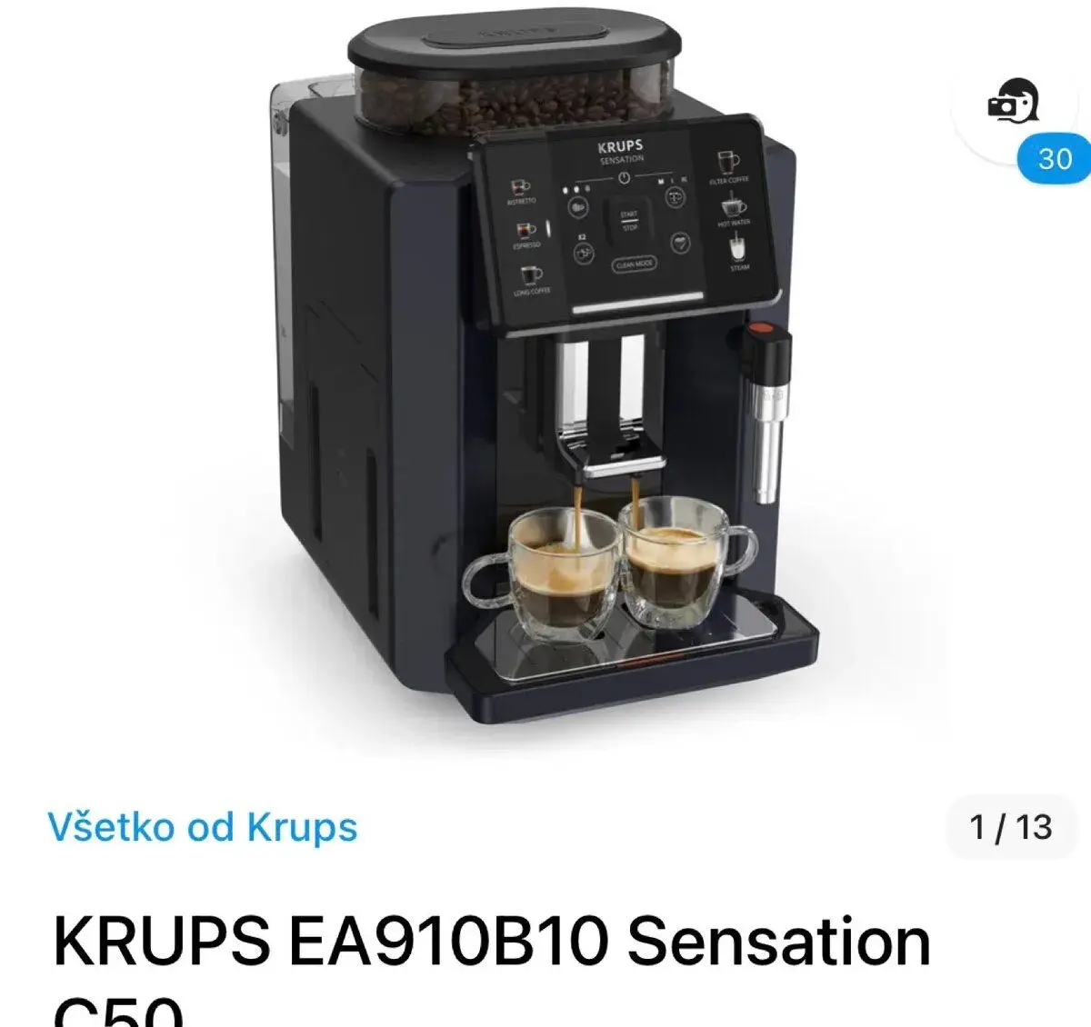 Kavovar Krups sensation