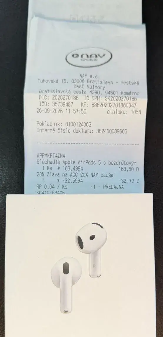 Apple AirPods 5 nové