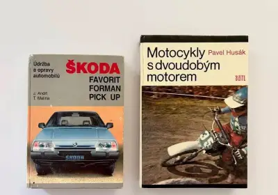 Škoda + old school motorky