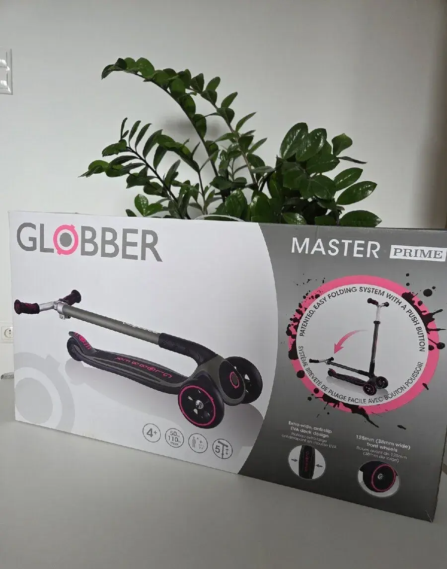 Kolobežka Globber Master Prime Black - Neon Pink = Nová