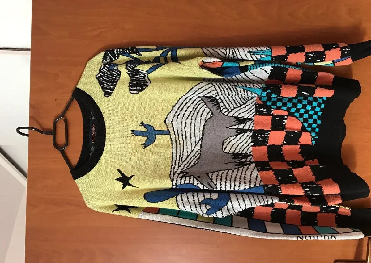 LOUIS VUITTON 100%original luxusný pánsky svetrik L/XL