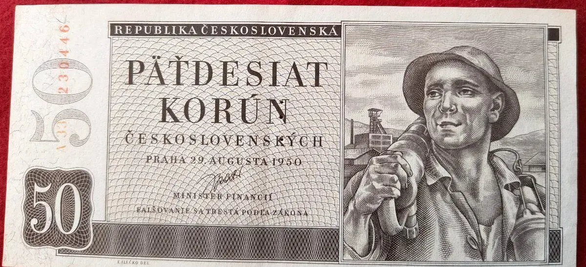 HĽADANÁ BANKOVKA: 50-KORÚN-1950 aUNC