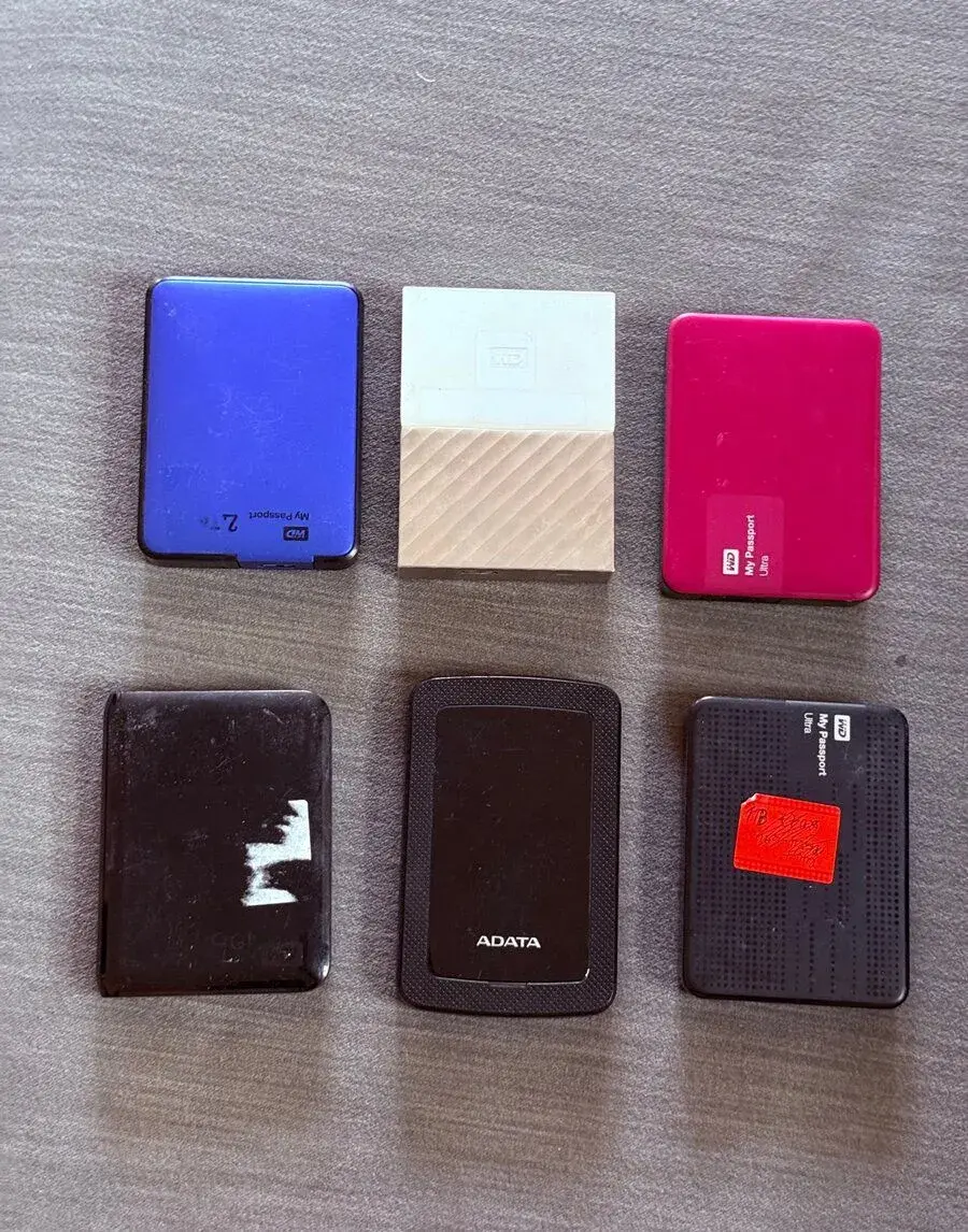 WD HDD rôzne druhy