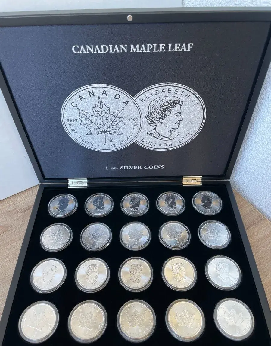 Strieborná investičná sada mincí Maple Leaf 1
