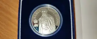 100 šilingov vo verzií proof z roku 1994 Franz Jozef