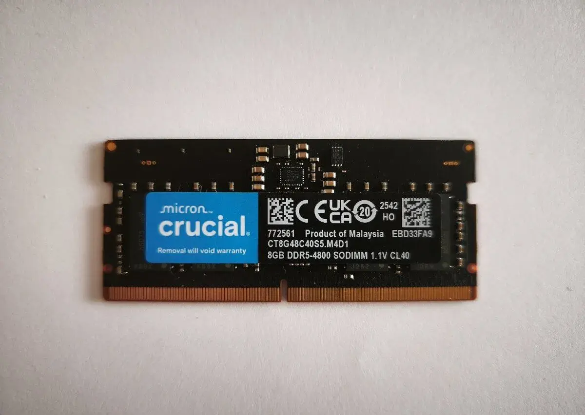 Crucial SO-DIMM DDR5 8GB 4800MHz CL40