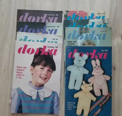 Časopis Dorka 1983, 1984, 1988, 1889 so strihmi
