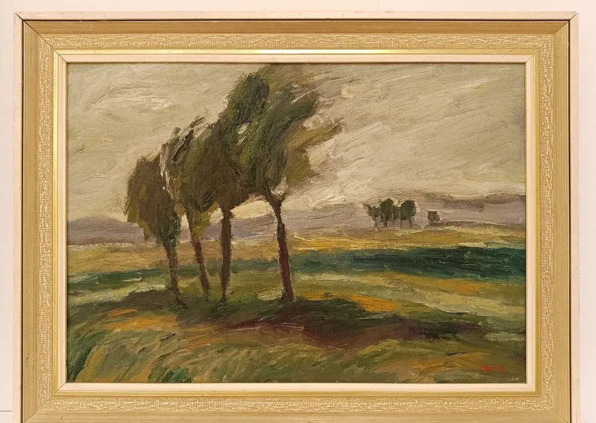 Obraz Jaromír Hynšt, Větrný den, olej plátno 56x75