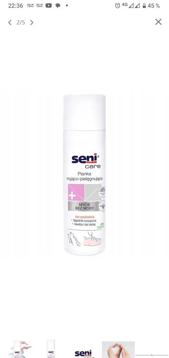 Seni care čistiaca pena pre seniorov