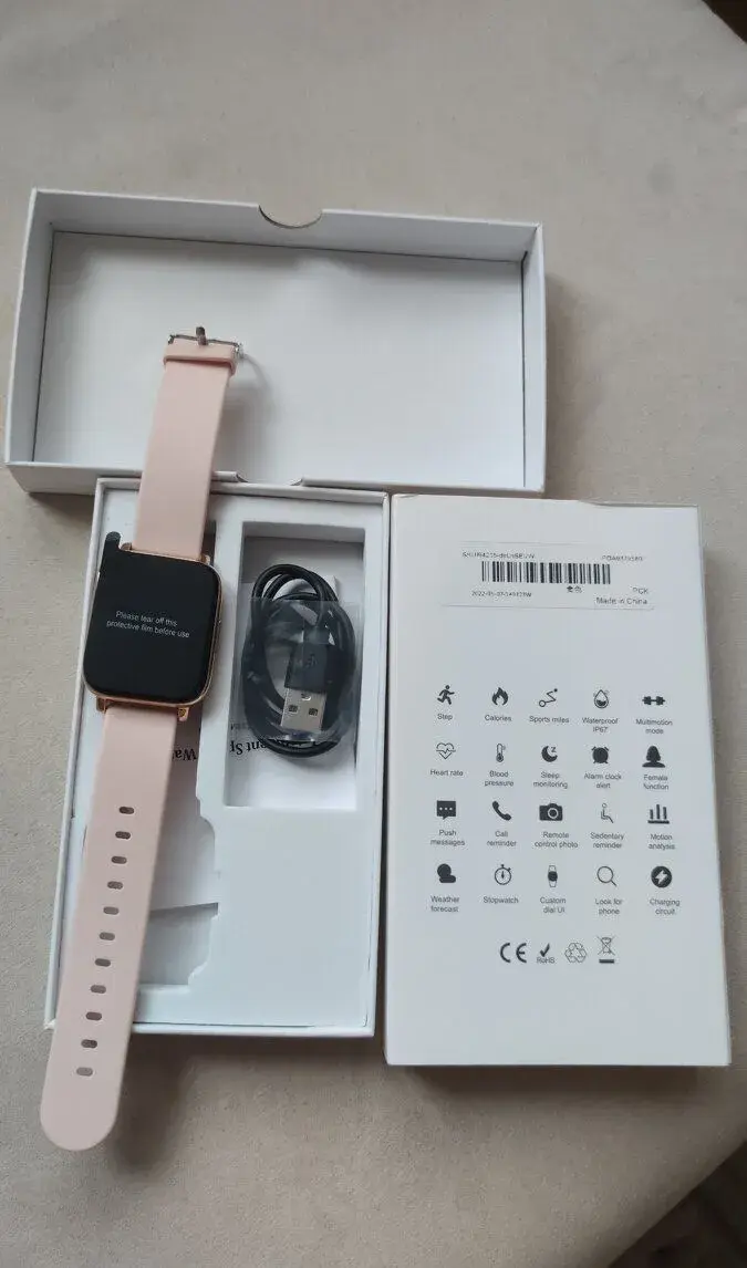 Smart hodinky Senbono GTS (zlate)