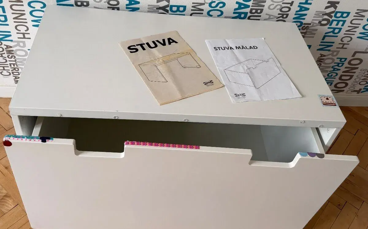 Ikea Stuva målad BIELA úložný box(90x49x48cm) za 20€