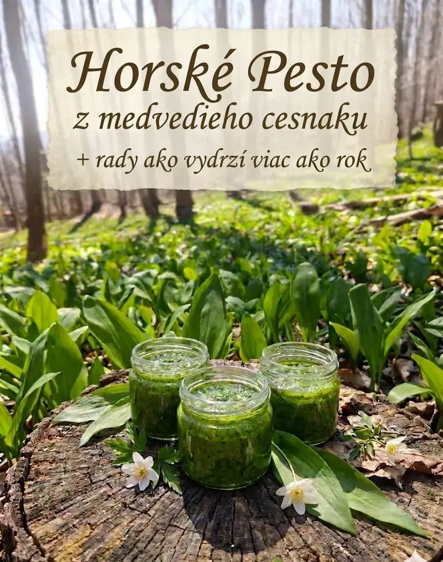 Pesto z medvedieho cesnaku + Rady ako vydrží CELÝ ROK
