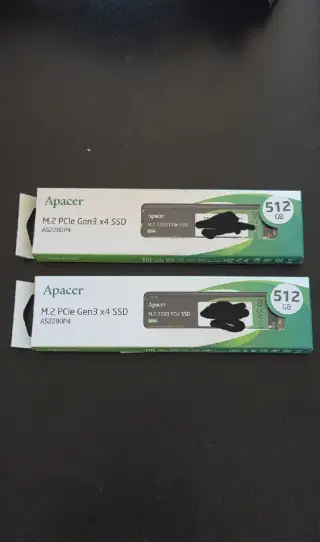 512 GB Nvme SSD Apacer AS2280P4