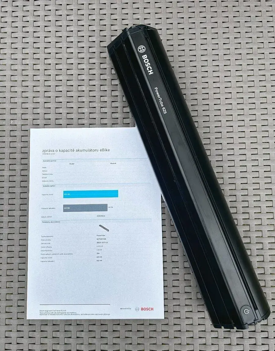 Bosch PowerTube 625Wh Vertikálna / 36V 17,4A / BBP291 /